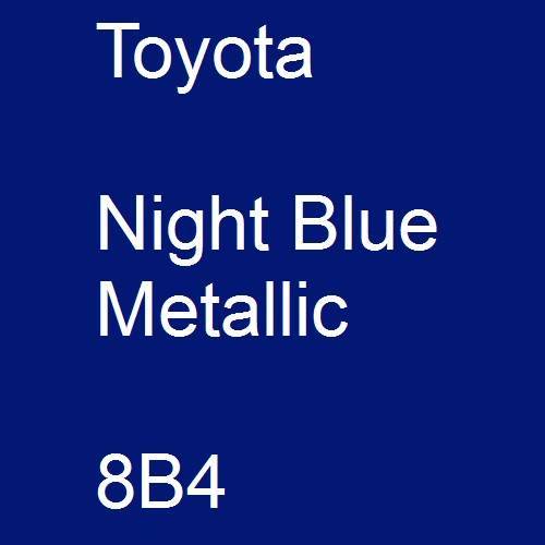 Toyota, Night Blue Metallic, 8B4.